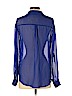 Decree 100% Polyester Blue Long Sleeve Blouse Size S - photo 2
