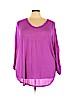 Lane Bryant Purple Long Sleeve T-Shirt Size 28 - 26 Plus - photo 1