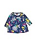 Tea 100% Cotton Floral Blue Dress Size 6-9 mo - photo 1