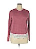 Forever 21 100% Polyester Pink Long Sleeve Top Size 1X - photo 1