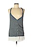 Clu 100% Cotton Gray Sleeveless Top Size M - photo 1