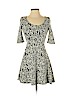 Candie's Ivory Casual Dress Size XS - photo 1