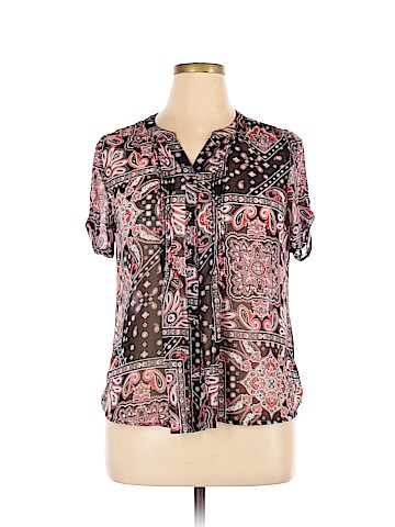 Sara Michelle Short Sleeve Blouse (view 1)