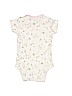 Gerber 100% Cotton Ivory Short Sleeve Onesie Size 6-9 mo - photo 2