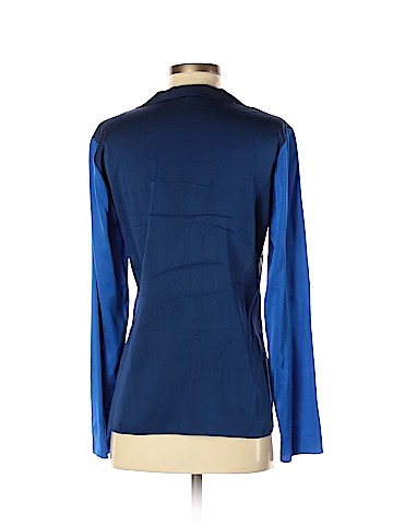 Elie Tahari Long Sleeve Silk Top (view 2)