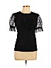 St. John Black Short Sleeve Top Size 10 - photo 1