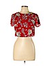 Forever 21 100% Rayon Red Short Sleeve Blouse Size M - photo 1