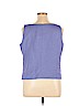 Amanda Smith 100% Polyester Blue Sleeveless Blouse Size 16 - photo 2