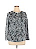Coldwater Creek Blue Long Sleeve T-Shirt Size 1X - photo 1