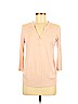 H&M 100% Cotton Tan 3/4 Sleeve Top Size M - photo 1