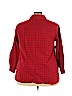 Zac & Rachel Red Long Sleeve Button-Down Shirt Size 3X - photo 2