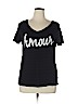 Lane Bryant Black Short Sleeve T-Shirt Size 14 - 16 Plus - photo 1