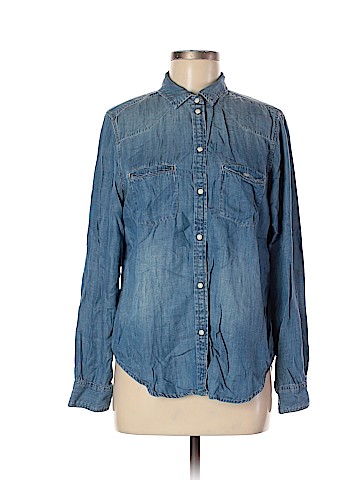 American Eagle Outfitters Long Sleeve Button-Down Shirt (view 1)