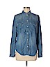 American Eagle Outfitters 100% Lyocell Blue Long Sleeve Button-Down Shirt Size M - photo 1