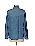 American Eagle Outfitters 100% Lyocell Blue Long Sleeve Button-Down Shirt Size M - photo 2