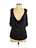 Charlotte Russe 100% Rayon Blue Short Sleeve Top Size L - photo 1