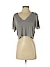 Forever 21 Gray Short Sleeve Top Size S - photo 1