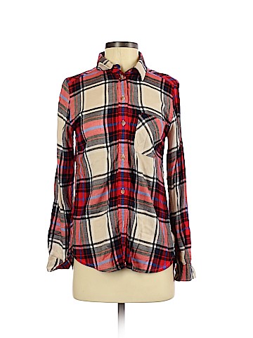 American Eagle Outfitters Long Sleeve Button-Down Shirt (view 1)