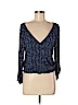 American Eagle Outfitters 100% Viscose Blue Long Sleeve Blouse Size M - photo 1