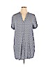 H&M 100% Viscose Blue Casual Dress Size 14 - photo 1