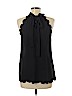 Unbranded 100% Polyester Black Sleeveless Blouse Size M - photo 2