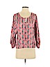 Laundry by Shelli Segal 100% Polyester Red 3/4 Sleeve Blouse Size 2 - photo 1