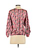 Laundry by Shelli Segal 100% Polyester Red 3/4 Sleeve Blouse Size 2 - photo 2