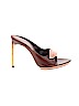 Yves Saint Laurent Rive Gauche 100% Leather Brown Heels Size EU (FR) 37 / US 6 - photo 1