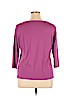 Coldwater Creek 100% Organic Cotton Purple 3/4 Sleeve T-Shirt Size 1X - photo 2