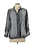 Cloth & Stone 100% Cotton Gray Long Sleeve Button-Down Shirt Size M - photo 1