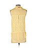 INA 100% Polyester Yellow Sleeveless Blouse Size S - photo 2