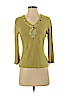St. John Yellow 3/4 Sleeve Top Size S - photo 1