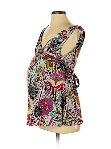 Anna Paul for A Pea In The Pod Sleeveless Silk Top (view 1)