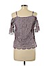 Miss Chievous 100% Polyester Purple Short Sleeve Blouse Size M - photo 2