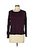 Zara 100% Cotton Burgundy Long Sleeve Top Size S - photo 1