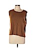 Eileen Fisher 100% Wool Brown Sweater Vest Size L - photo 1
