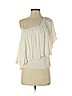 Ella Moss 100% Rayon Ivory Short Sleeve Top Size S - photo 1