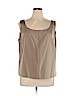 Lafayette 148 New York Tan Sleeveless Silk Top Size 18 - photo 1