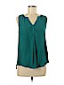 Lush 100% Polyester Green Sleeveless Blouse Size M - photo 1