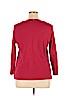Style&Co 100% Cotton Red 3/4 Sleeve Top Size 1X - photo 2