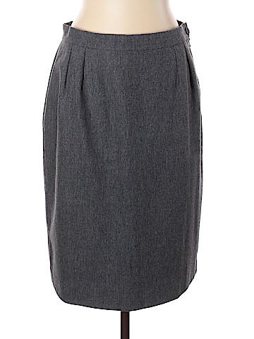 Yves Saint Laurent Variation Wool Skirt (view 1)