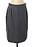 Yves Saint Laurent Variation Gray Wool Skirt Size 12 - photo 1