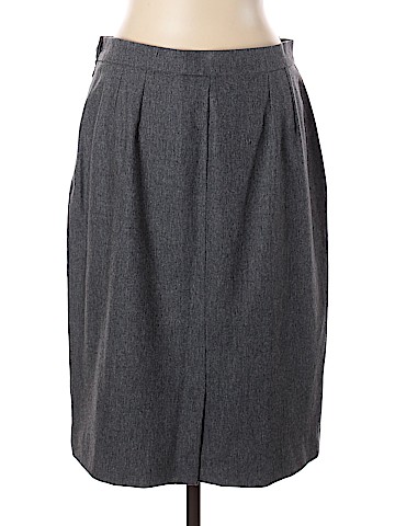 Yves Saint Laurent Variation Wool Skirt (view 2)