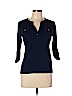 Lauren by Ralph Lauren 100% Cotton Blue 3/4 Sleeve Top Size L - photo 1