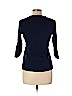 Lauren by Ralph Lauren 100% Cotton Blue 3/4 Sleeve Top Size L - photo 2