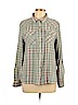 rue21 100% Cotton Green 3/4 Sleeve Button-Down Shirt Size L - photo 1