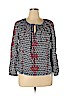 J.Crew Blue Long Sleeve Top Size 14 - photo 1