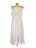 City Chic 100% Polyester White Casual Dress Size 14 Plus (XS) - photo 2