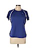 Nike 100% Polyester Purple Active T-Shirt Size L - photo 1