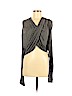 Ginger G. Gray Long Sleeve Top Size S - photo 1